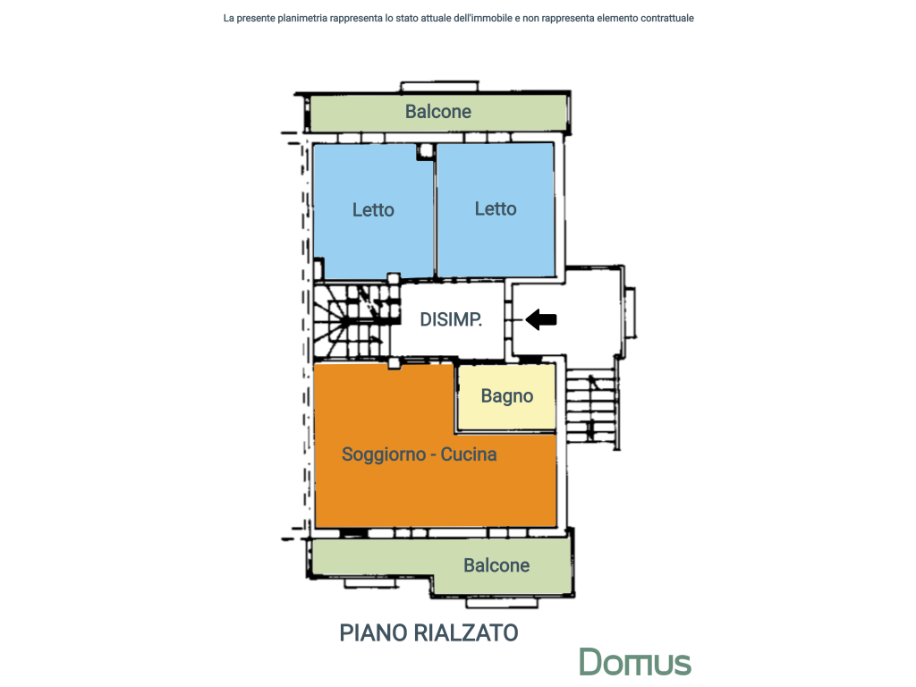 planimetria piano rialzato