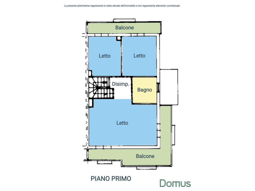 planimetria piano primo